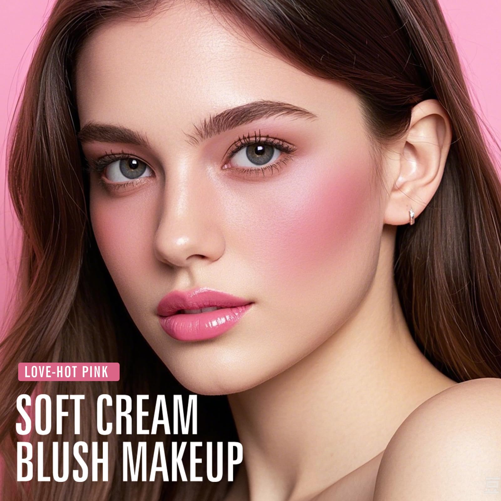 KIMUSE Liquid Blush, Long-Wearing Pigmented Soft Cream Face Blush, Waterproof, Smudge Proof, Dewy Finish - TrustMedUSA