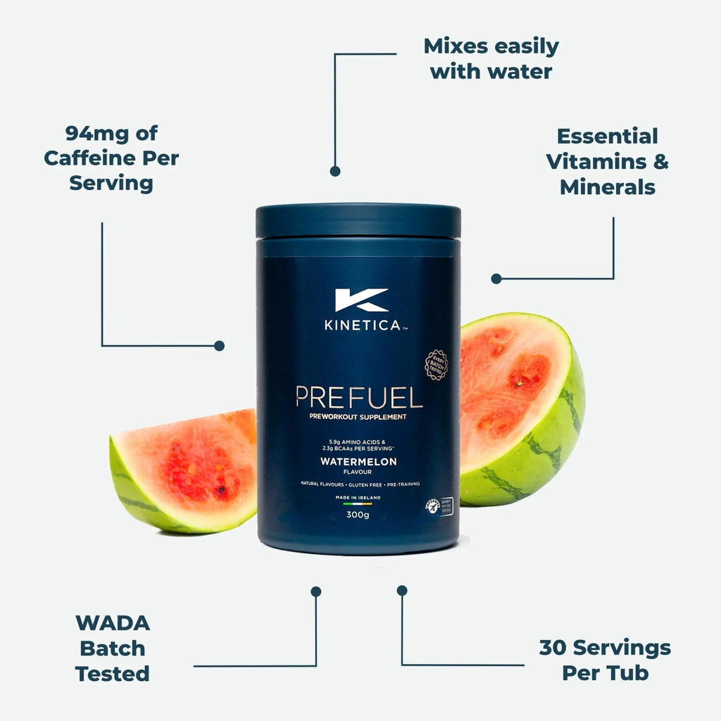 Kinetica PreFuel, Pre Workout, 5.9g Amino Acids & 2.3g BCAA's per Serving, 30 Servings - TrustMedUSA