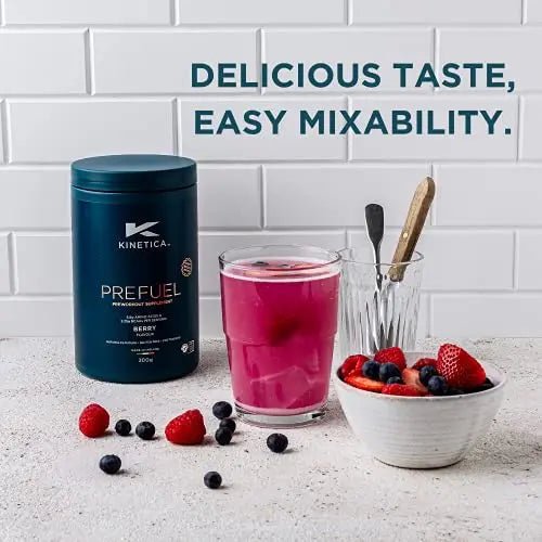 Kinetica PreFuel, Pre Workout, 5.9g Amino Acids & 2.3g BCAA's per Serving, 30 Servings - TrustMedUSA
