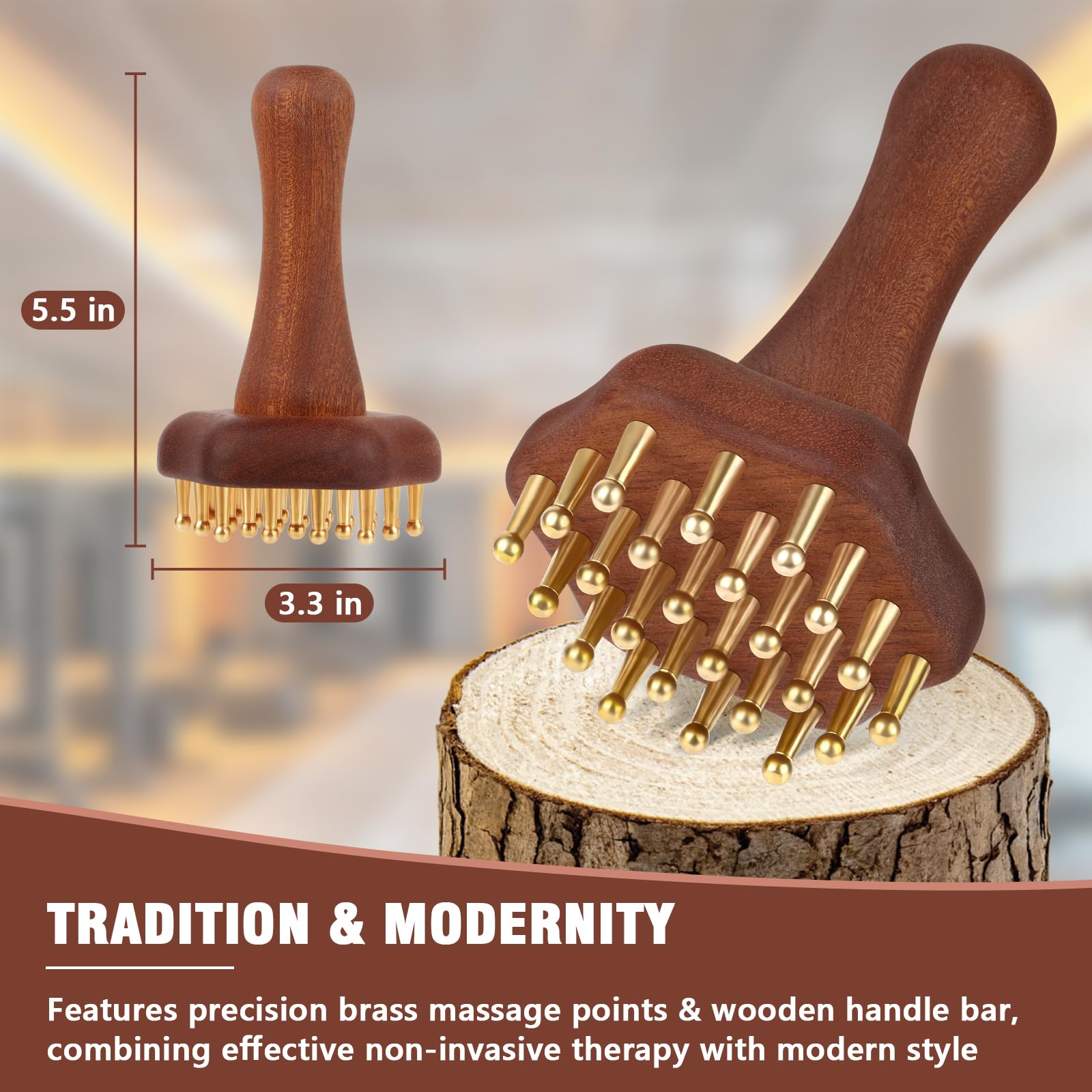 KintKita Wood Therapy Massage Tools,Lymphatic Drainage Massager Helps Reduce Cellulite for Belly Arms & Legs, Anti Cellulite Massager Body Sculpting Tools for Body Contouring & Muscle Relief - Maple Wellness Supplements