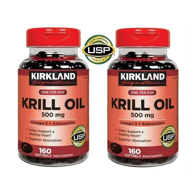 Kir-kland Signature Krill Oil 500 Milligram 160 Softgels - TrustMedUSA