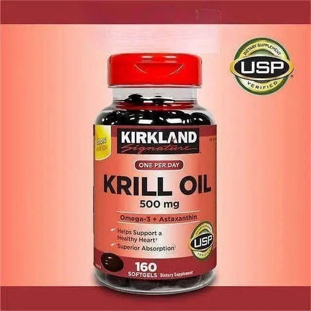 Kir-kland Signature Krill Oil 500 Milligram 160 Softgels - TrustMedUSA