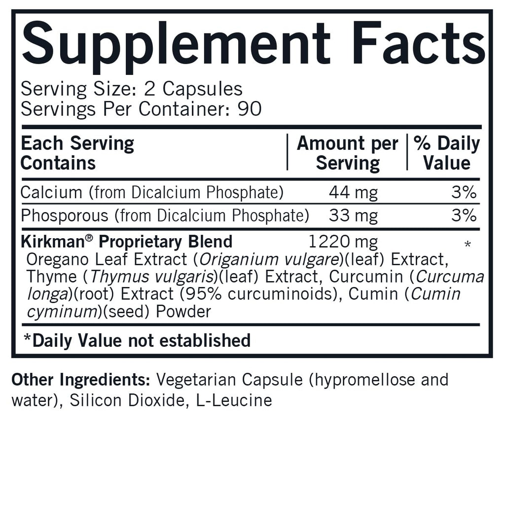 Kirkman CD-Herbal - Hypoallergenic -180 Vegetarian Capsules - TrustMedUSA