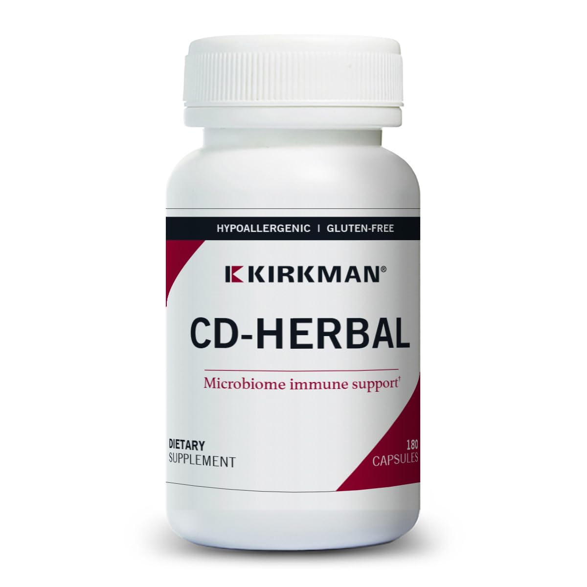 Kirkman CD-Herbal - Hypoallergenic -180 Vegetarian Capsules - TrustMedUSA
