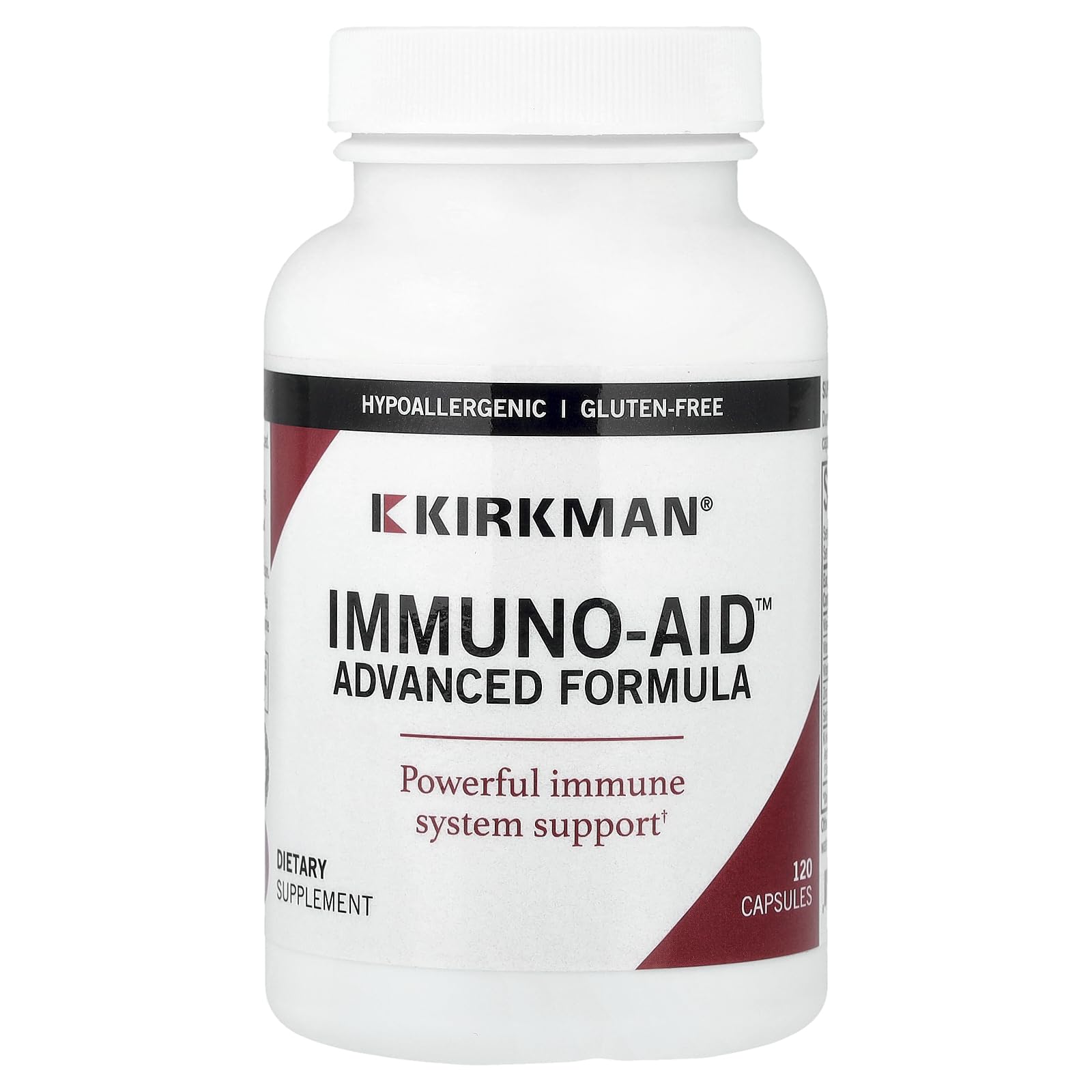 Kirkman - Immuno-Aid Advanced Formula - 120 Capsules - Immune Support - Potent Proprietary Blend - Hypoallergenic - TrustMedUSA