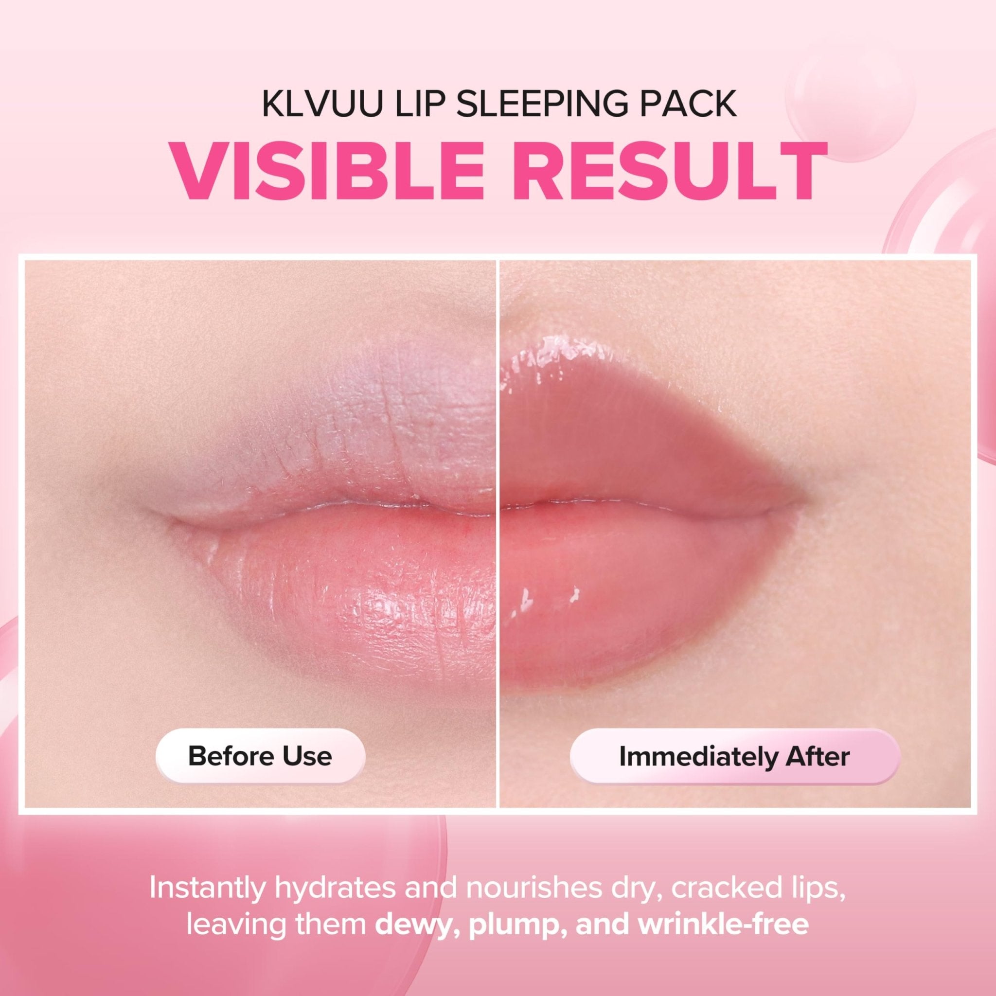 Klavuu Lip Mask Sleeping Pack (0.7oz) – Overnight Deep Hydrating Korean Lip Balm Treatment for Very Dry, Chapped Lips | Lip Lightening & Plumping with Instant Hydration | Gentle Exfoliating (Berry) - TrustMedUSA