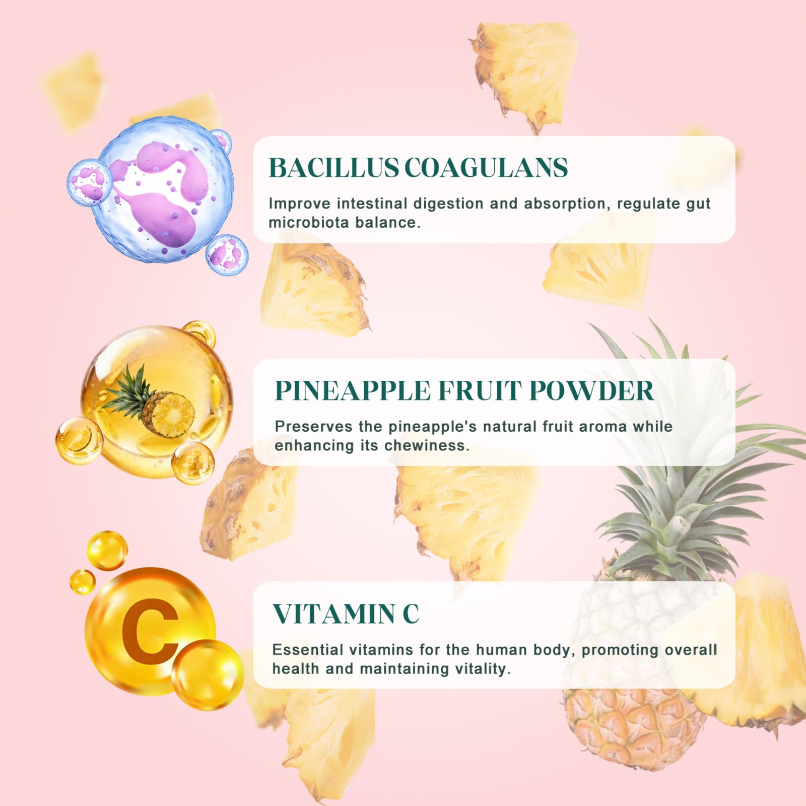 KLKIT Premium Feminine Balance Gummies, Pineapple Vaginal Probiotics for Women, pH Balance Feminine Gummies for Immune Support, Vegan & Gluten Free, 60 Count (30 Servings) - TrustMedUSA