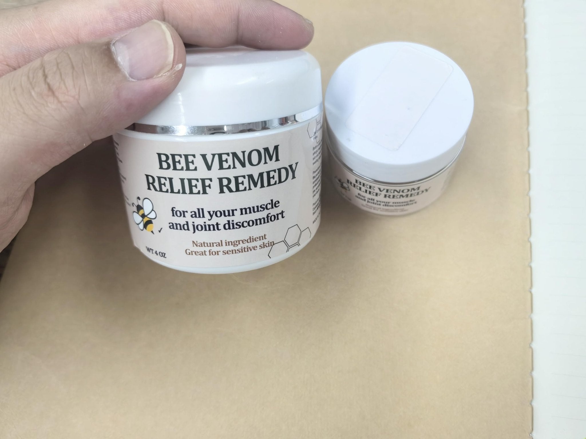 KOKOMAANE Bee Venom Muscle Bone Cream, Fast Acting, for Back, Neck, Hand, Foot, Knee, Muscle, Shoulder, Topical, Wrist, Elbow, Hip, Nerve, Plantar, Ankle, Foot discomfort, Vitamin B6 - TrustMedUSA