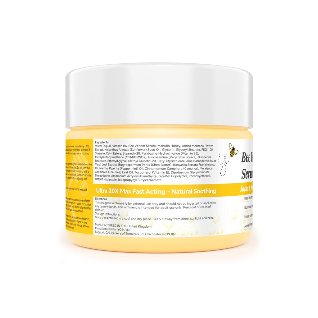 KOORPET 4 OZ 1 Pack Experience Fast Relief with Soothing for Back, Neck, Knees, and More, Bee Venom Cream Combines Arnica and Vitamin B6 for Effective, targeted Comfort. - TrustMedUSA