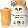 KOS Organic Plant Based Protein Powder, Chocolate Peanut Butter - Delicious Vegan Protein Powder - Keto Friendly, Gluten Free, Dairy Free & Soy Free - 15 Servings - Maple Wellness Supplements