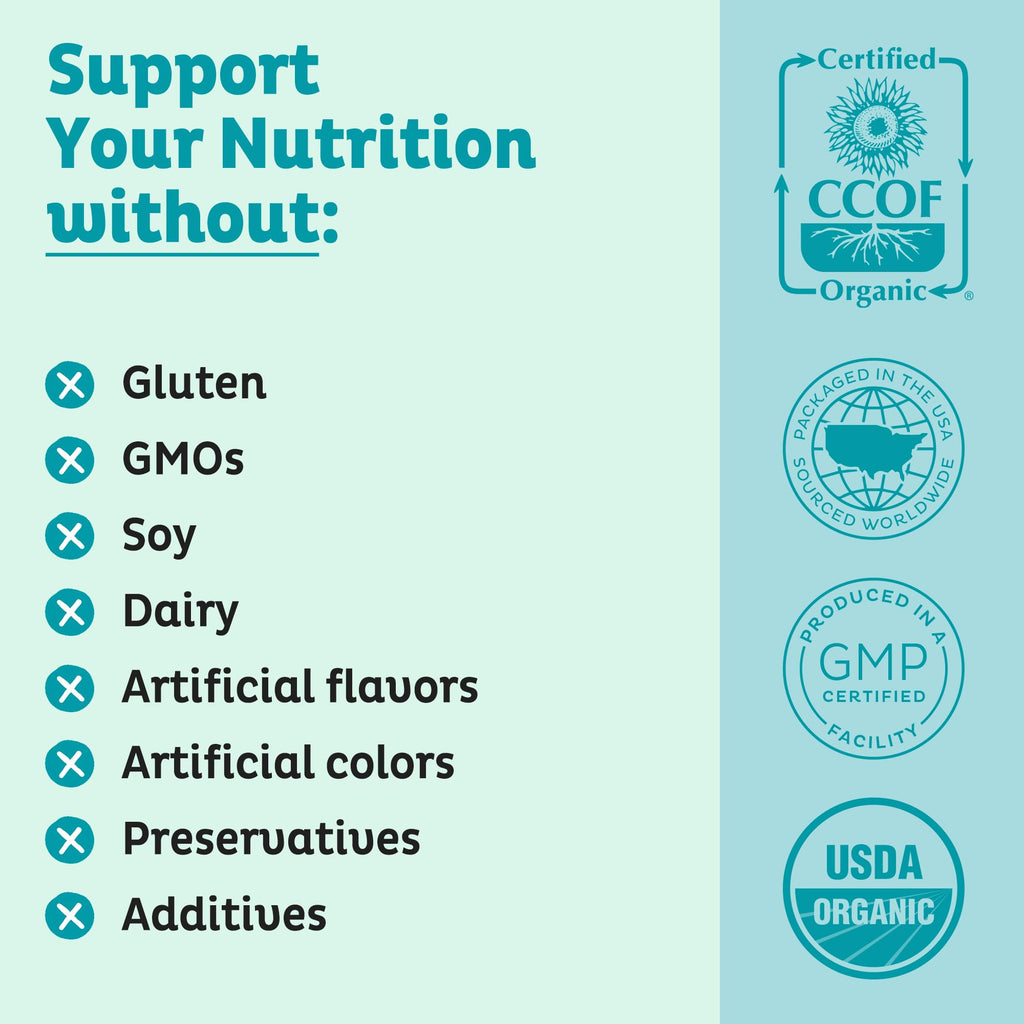 KOS Organic Spirulina Powder - USDA Certified Organic, 109 Servings of Superfood Powder for Smoothies & Juices, Non-Irradiated Blue Green Algae, Plant Based with Antioxidants, Vegan (13.5oz) - Maple Wellness Supplements