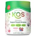 KOS Organic Superfood Greens Powder - Gut Health from Prebiotic Fiber, Supergreens and Adaptogens - USDA Certified Organic, Made in a GMP Certified Facility - 28 Servings Berry - Maple Wellness Supplements