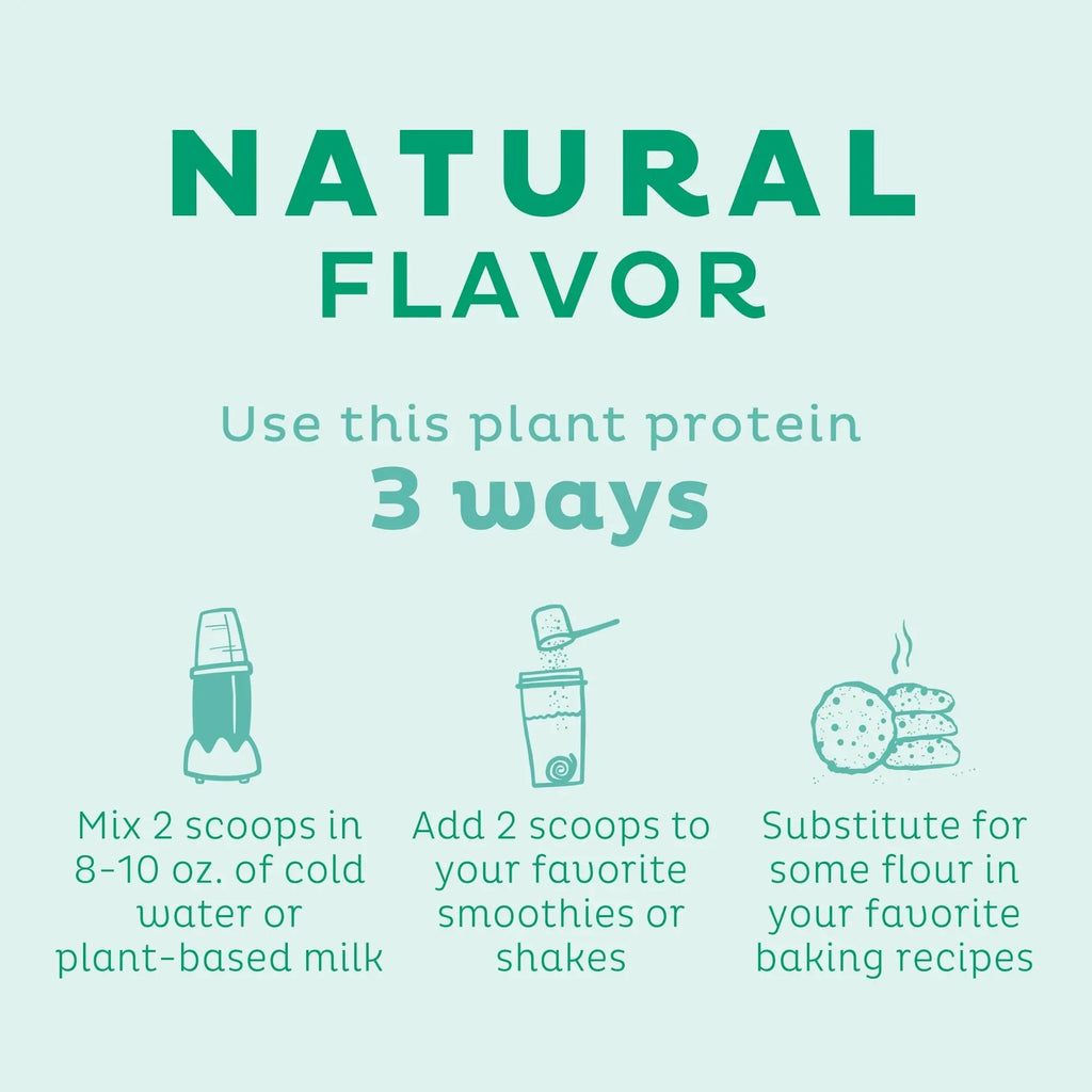 KOS Vegan Protein Powder, Unflavored & Unsweetened - Low Carb Pea Protein Blend - TrustMedUSA