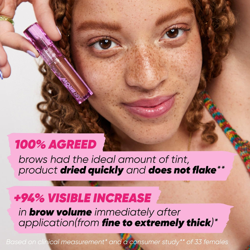 Kosas Air Brow Tinted Eyebrow Gel – Volumizing Brow Gel with Flexible Long-Lasting Hold, Medium Brown - TrustMedUSA