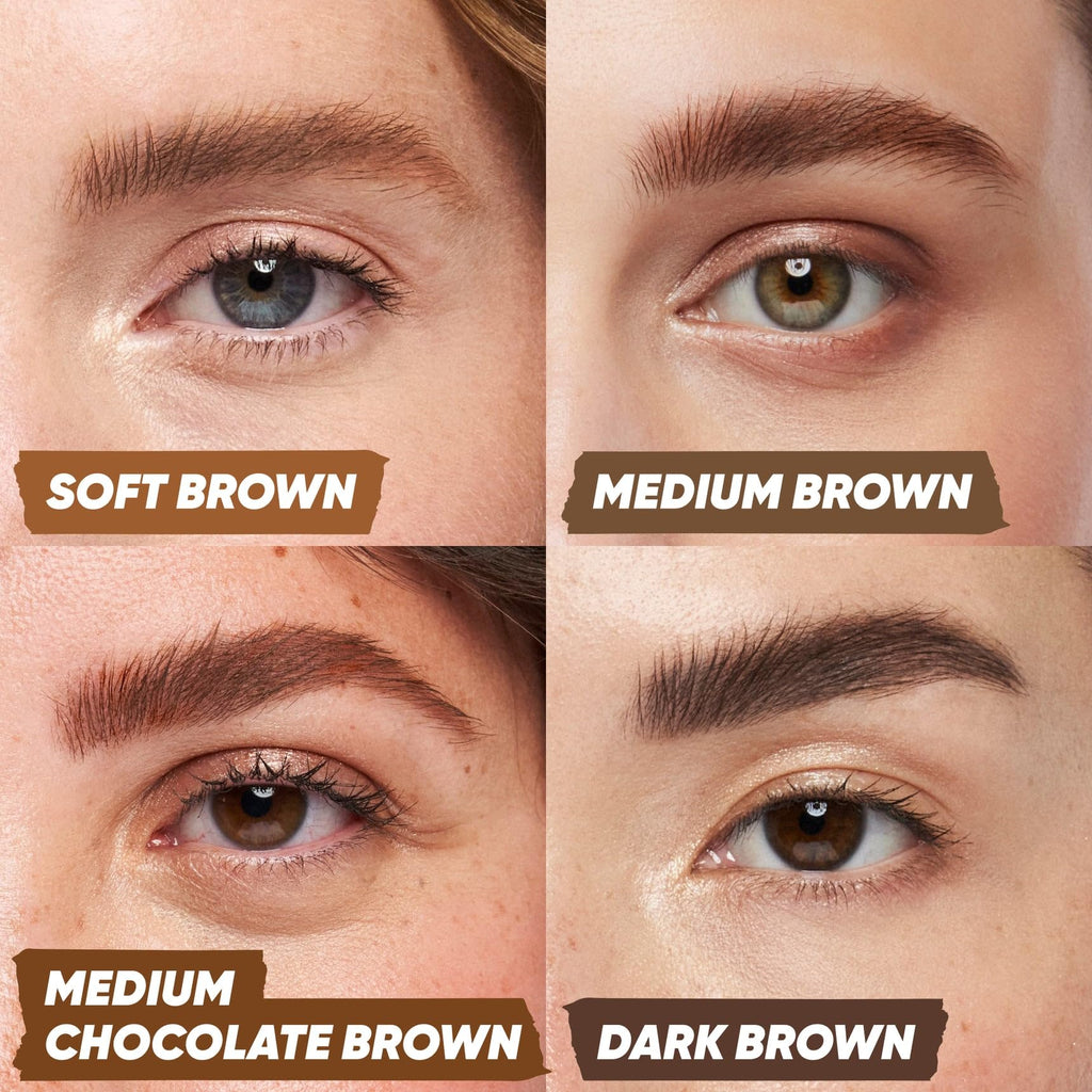Kosas Air Brow Tinted Eyebrow Gel – Volumizing Brow Gel with Flexible Long-Lasting Hold, Medium Brown - TrustMedUSA