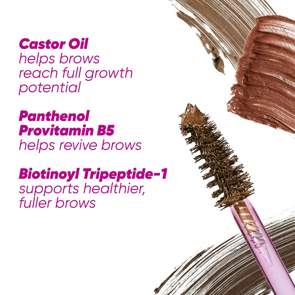 Kosas Air Brow Tinted Eyebrow Gel – Volumizing Brow Gel with Flexible Long-Lasting Hold, Medium Brown - TrustMedUSA