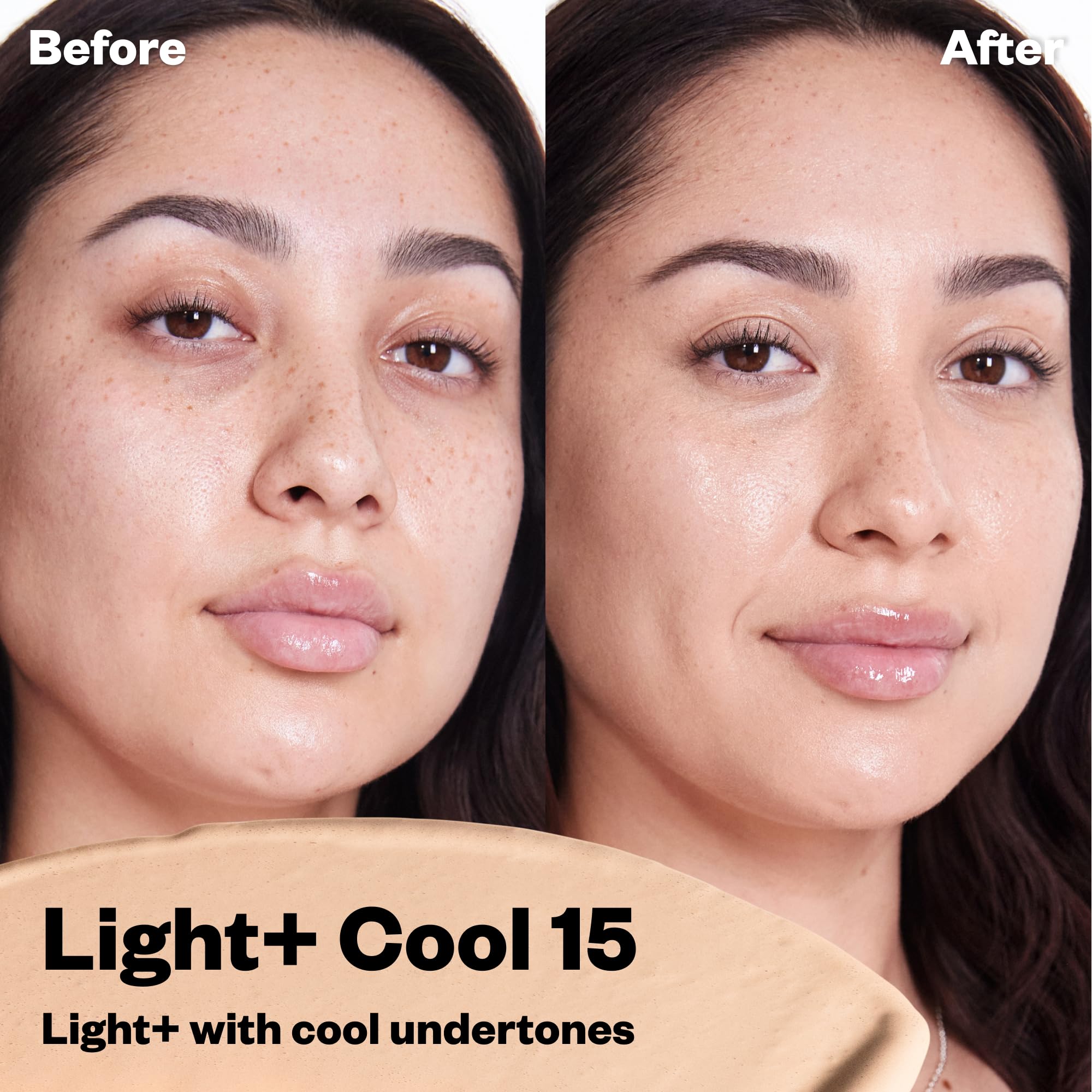 Kosas BB Burst Tinted Face Gel Cream - Supports Healthy Collagen, Smoothes Skin, Hydrates & Moisturizes - Lightweight Buildable Coverage - Light+ Cool 15, (1 Oz/30 ML) - TrustMedUSA