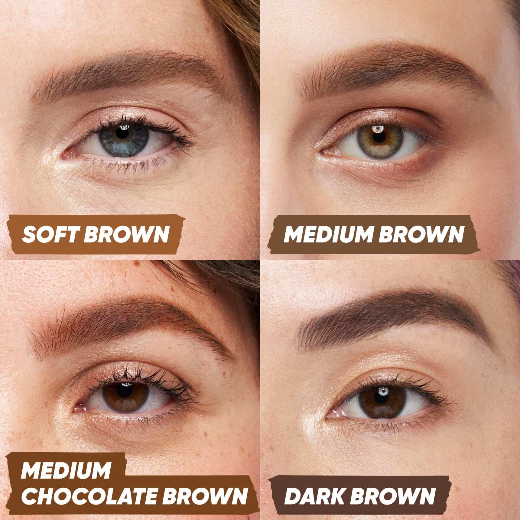 Kosas Brow Pop Eyebrow Pencil – Brow Pencil with Spoolie, Medium Brown - TrustMedUSA