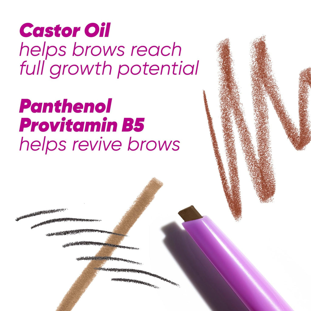 Kosas Brow Pop Eyebrow Pencil – Brow Pencil with Spoolie, Medium Brown - Maple Wellness Supplements