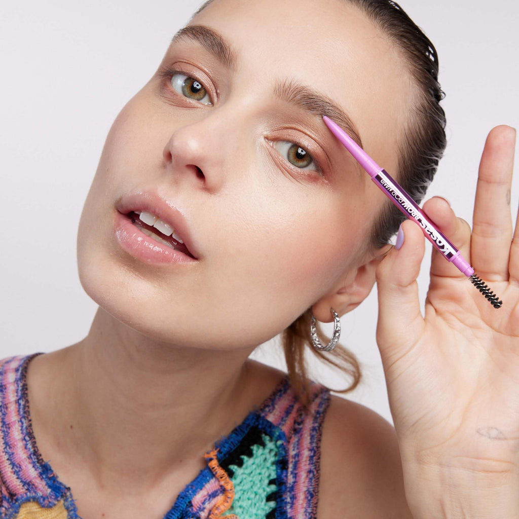 Kosas Brow Pop Nano Eyebrow Pencil – Ultra-Fine 1mm Micro Brow Pencil with Spoolie, Medium Brown - TrustMedUSA