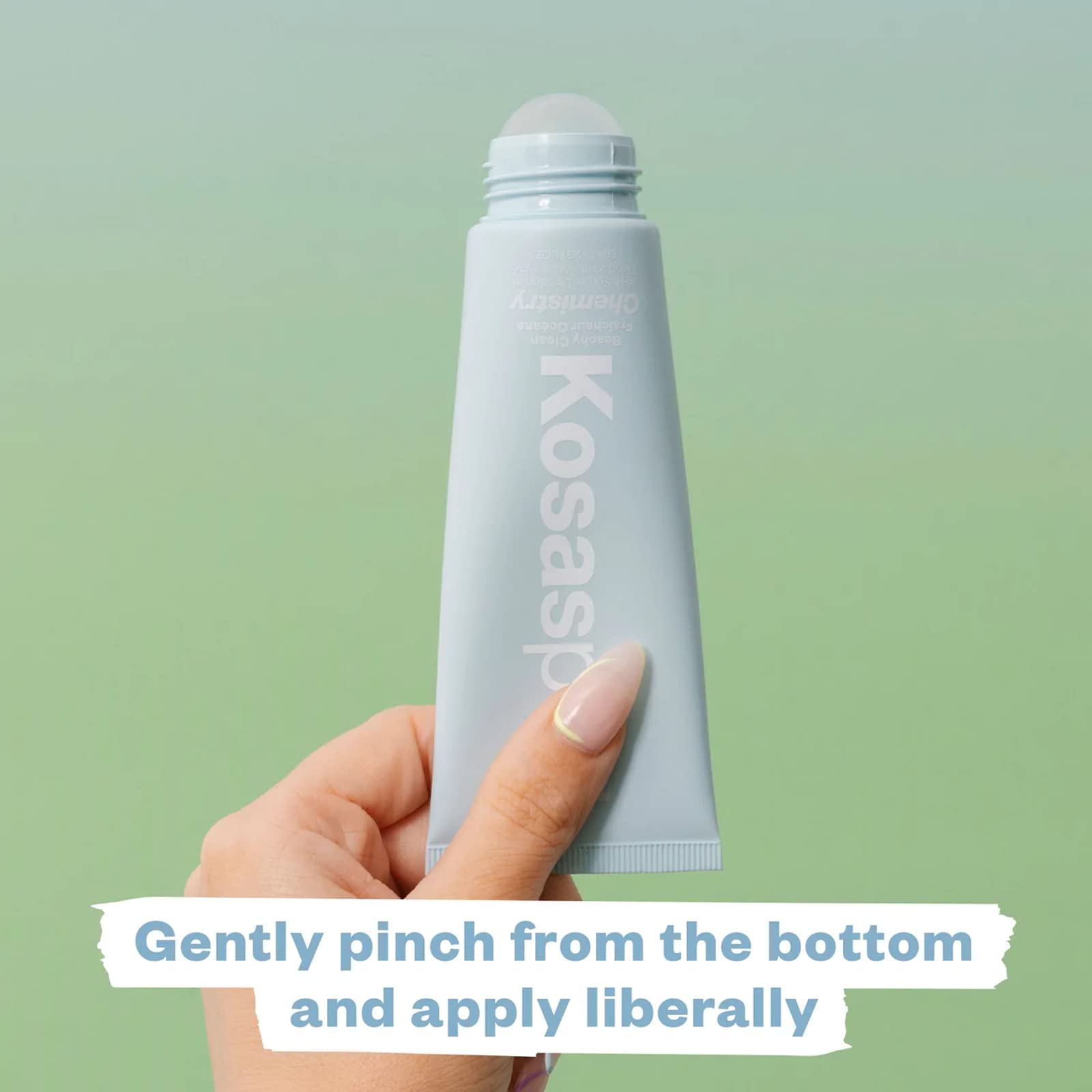 Kosas Chemistry Deodorant - Aluminium and Baking Soda Free + BO-Fighting AHA Serum that Exfoliates, Softens, and Nourishes the Skin, (Beachy Clean) - TrustMedUSA