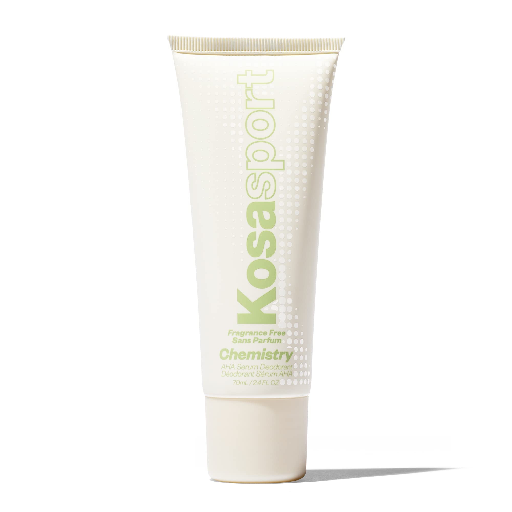 Kosas Chemistry Deodorant - Aluminium and Baking Soda Free + BO-Fighting AHA Serum that Exfoliates, Softens, and Nourishes the Skin, (Fragrance Free) - TrustMedUSA