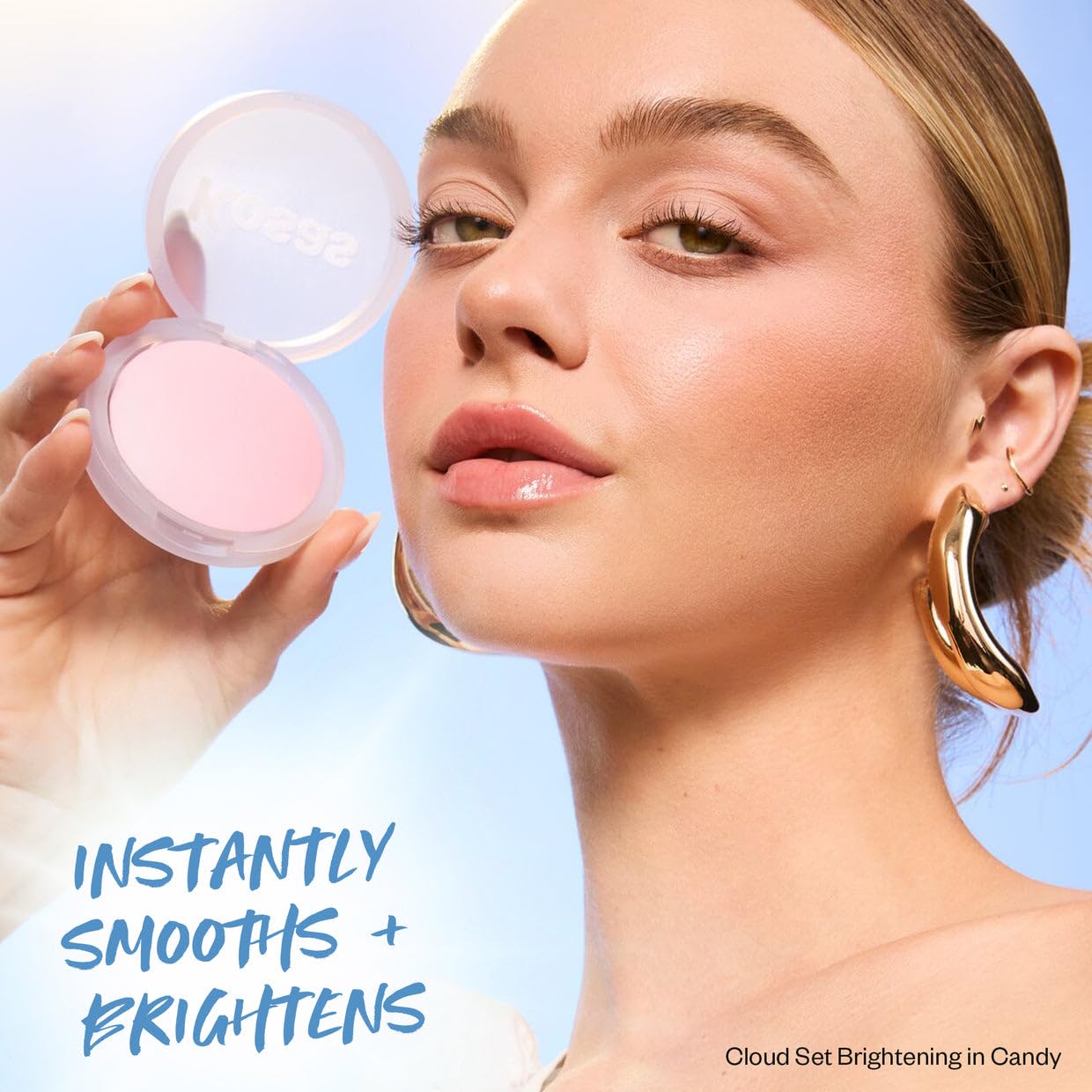 Kosas Cloud Set Brightening Baked Powder – Under Eye Setting Powder, Talc-Free Soft Focus Finish, Candy - TrustMedUSA