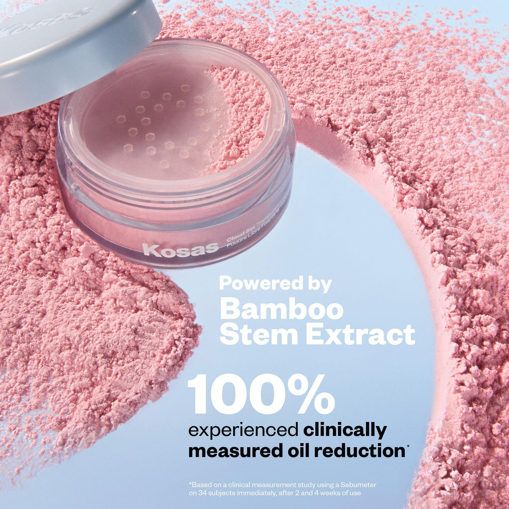 Kosas Cloud Set Loose Setting Powder – Talc-Free Translucent Face Powder for Oil Control, Ultra Sheer Pink - TrustMedUSA