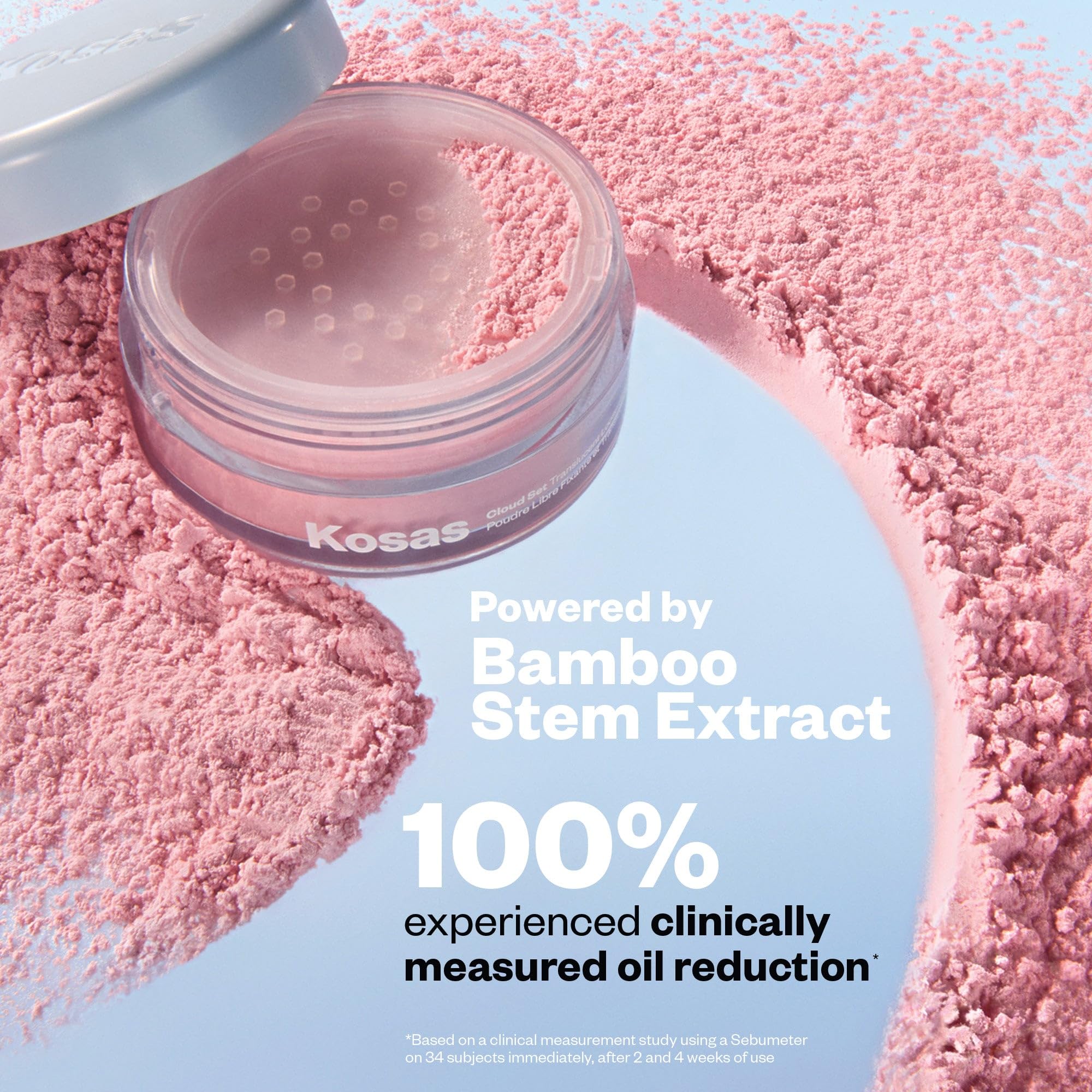 Kosas Cloud Set Loose Setting Powder – Talc-Free Translucent Face Powder for Oil Control, Ultra Sheer Pink - TrustMedUSA