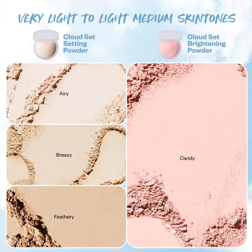 Kosas Cloud Set Pressed Setting Powder – Translucent Shine Control Face Powder, Soft Matte Finish, Breezy (Sheer Light) - TrustMedUSA