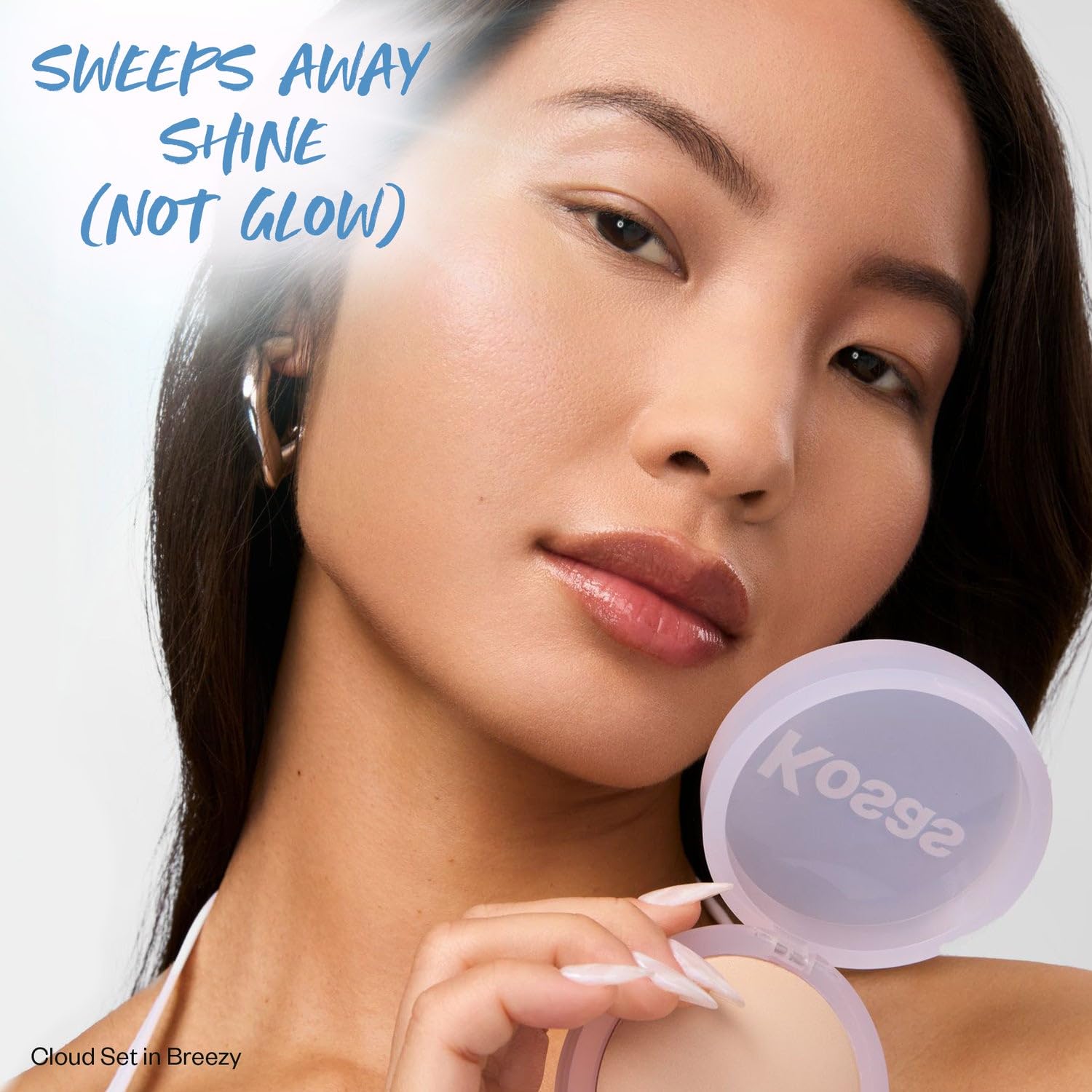 Kosas Cloud Set Pressed Setting Powder – Translucent Shine Control Face Powder, Soft Matte Finish, Breezy (Sheer Light) - TrustMedUSA