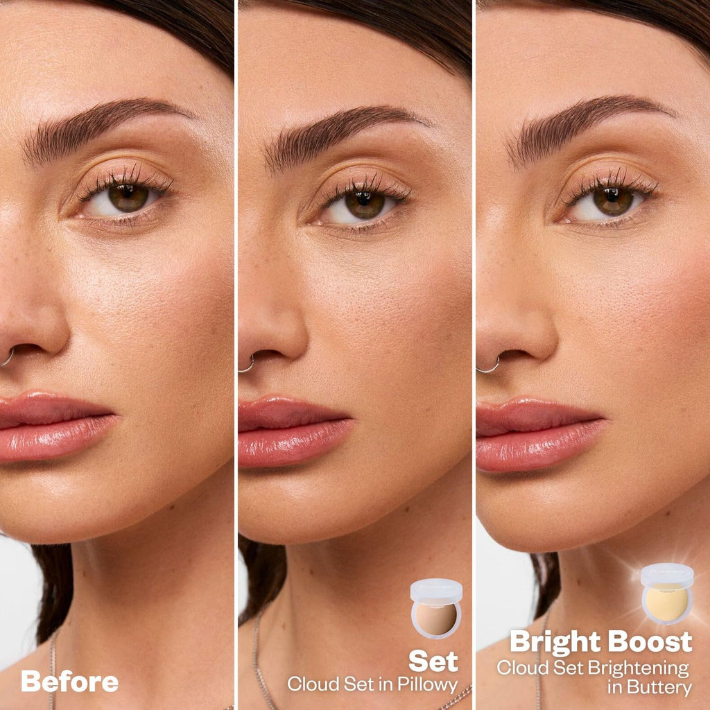 Kosas Cloud Set Pressed Setting Powder – Translucent Shine Control Face Powder, Soft Matte Finish, Comfy (Sheer Medium) - TrustMedUSA