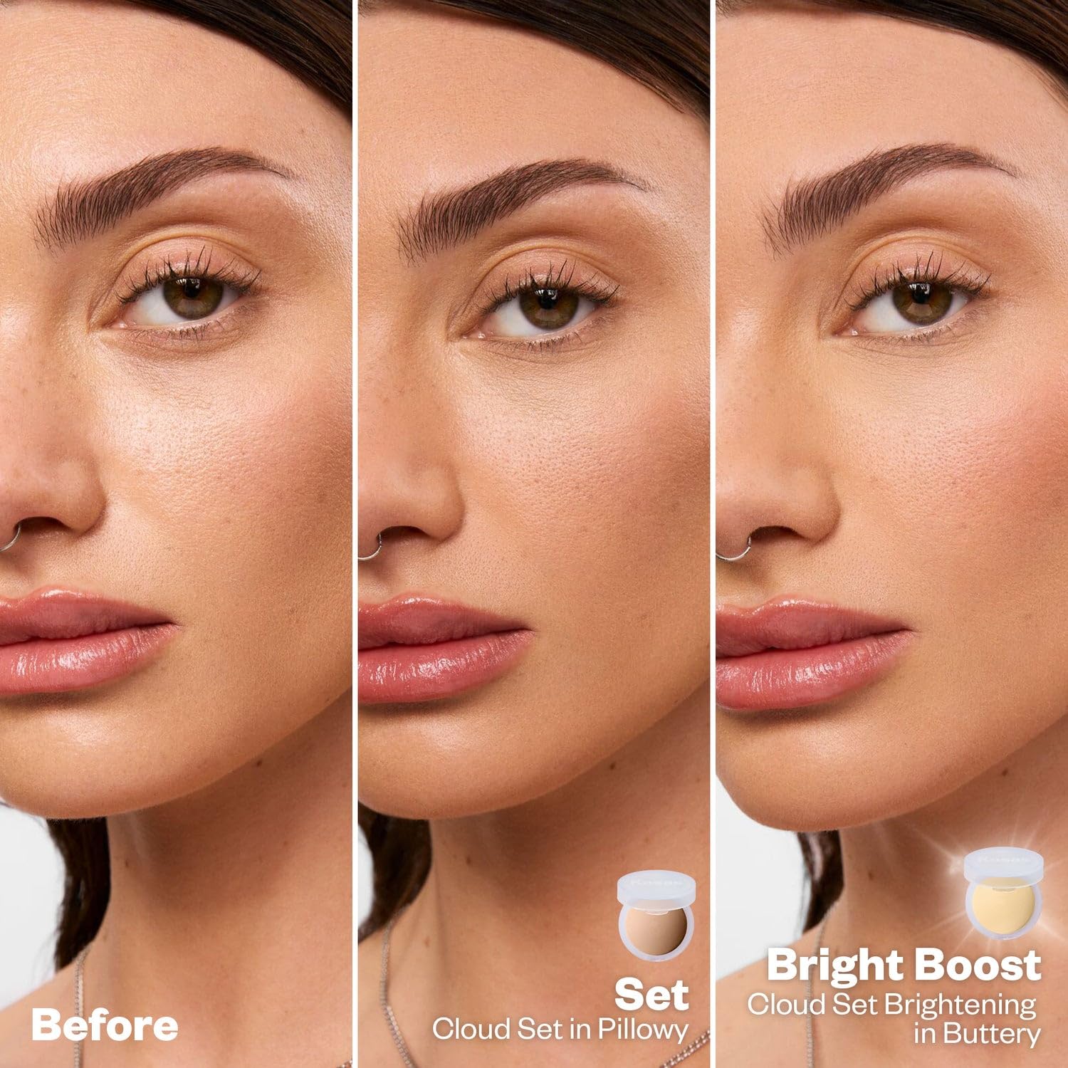 Kosas Cloud Set Pressed Setting Powder – Translucent Shine Control Face Powder, Soft Matte Finish, Comfy (Sheer Medium) - TrustMedUSA
