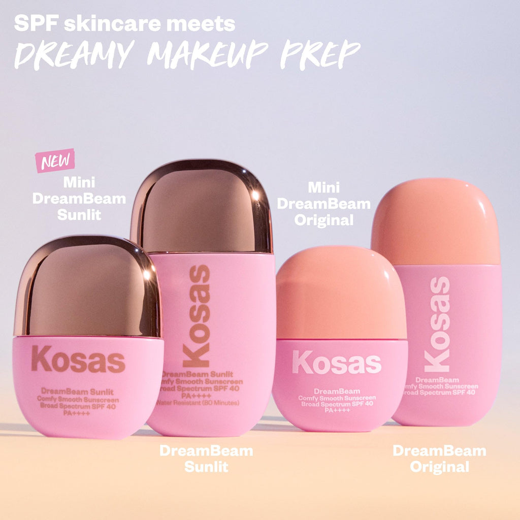 Kosas DreamBeam SPF 40 Mineral Sunscreen for Face + Makeup Prep – Lightweight Hydrating Sun Protection, 40 ml - TrustMedUSA