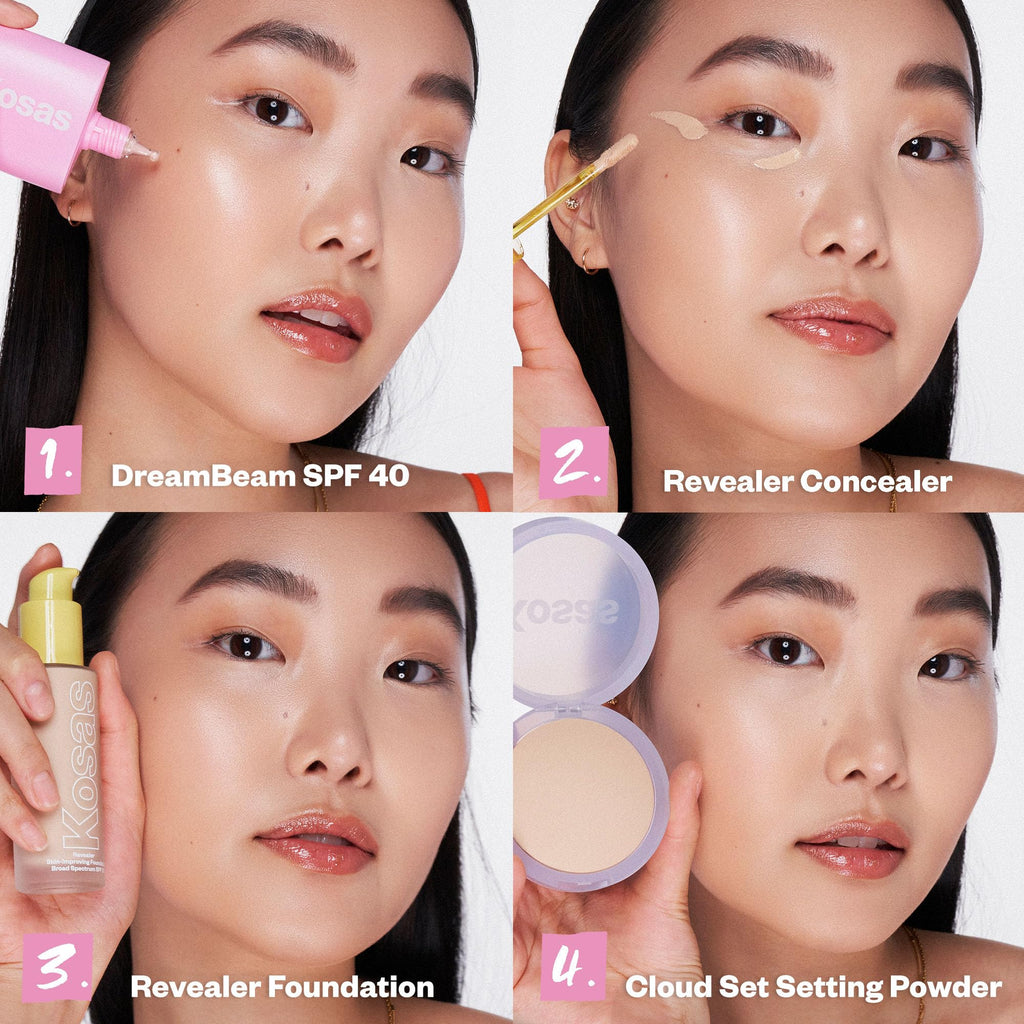 Kosas DreamBeam SPF 40 Mineral Sunscreen for Face + Makeup Prep – Lightweight Hydrating Sun Protection, 40 ml - TrustMedUSA