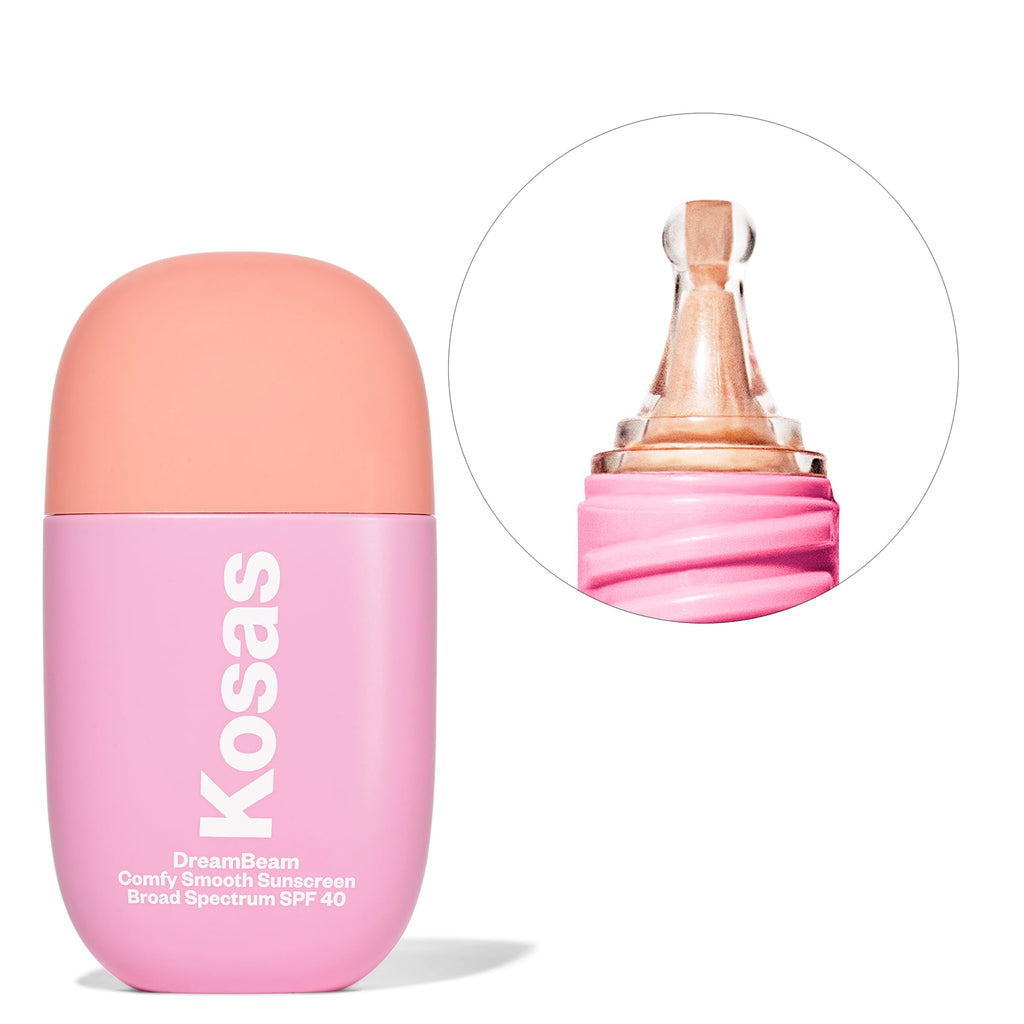 Kosas DreamBeam SPF 40 Mineral Sunscreen for Face + Makeup Prep – Lightweight Hydrating Sun Protection, 40 ml - TrustMedUSA