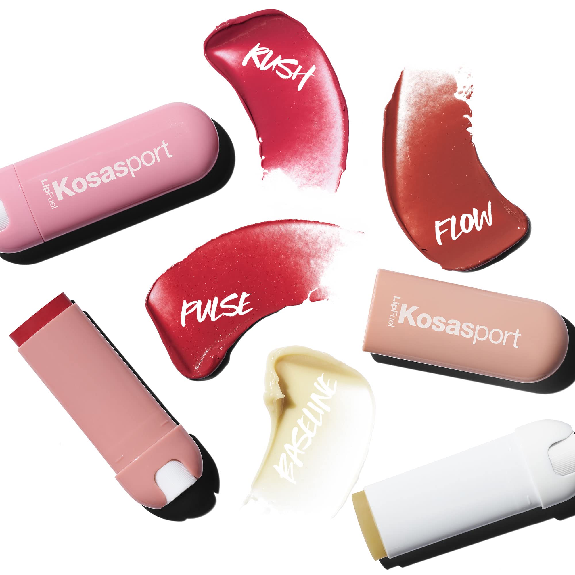 Kosas Lipfuel Hyaluronic Active Sport Lip Balm - Hydrates, Energizes and Protects - Natural Lip Treatment and Care (Baseline) - TrustMedUSA