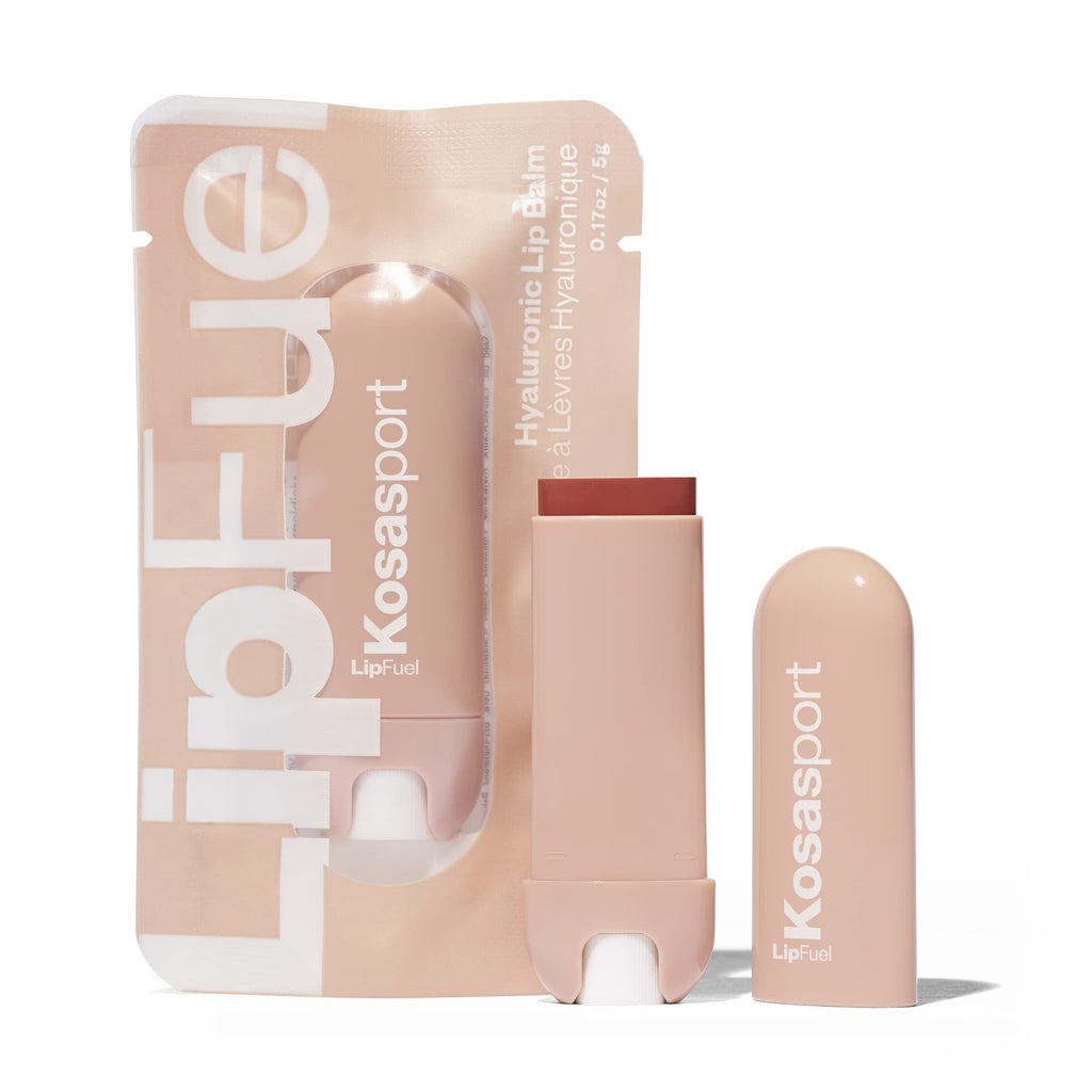 Kosas Lipfuel Hyaluronic Active Sport Lip Balm - Hydrates, Energizes and Protects - Natural Lip Treatment and Care (Flow) - Maple Wellness Supplements