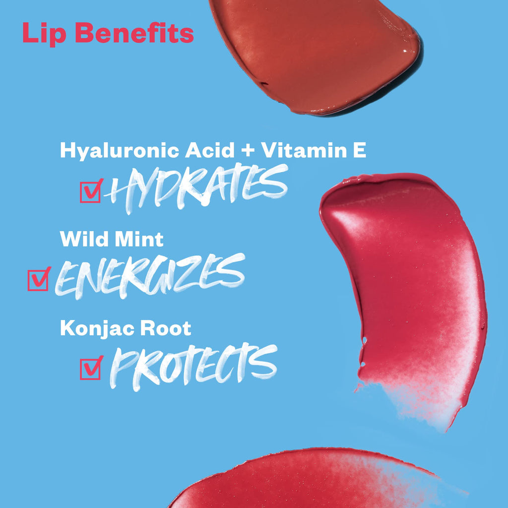Kosas Lipfuel Hyaluronic Active Sport Lip Balm - Hydrates, Energizes and Protects - Natural Lip Treatment and Care (Rush) - TrustMedUSA