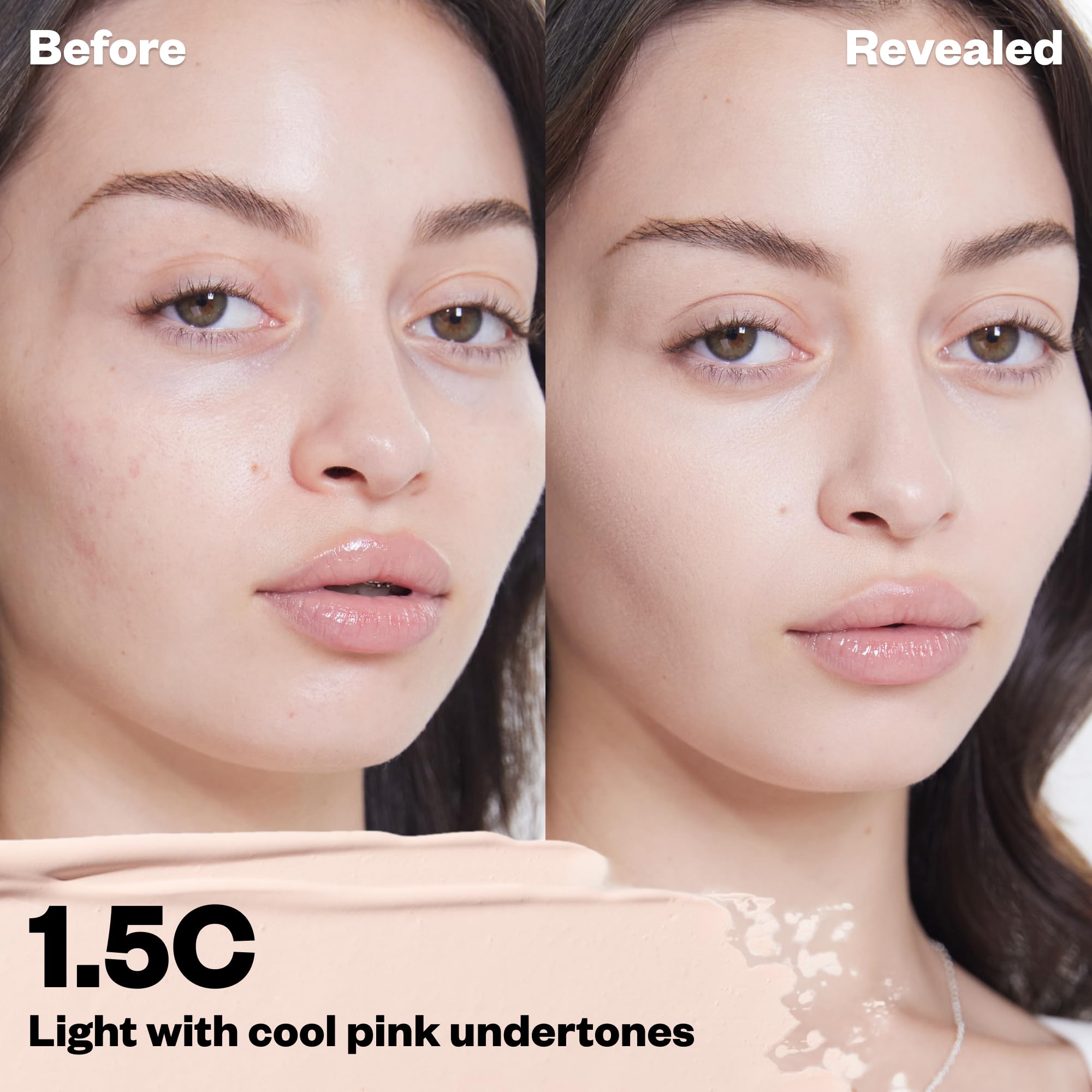 Kosas Mini Revealer Concealer - Medium Coverage Makeup, Conceals Dark Circles Under the Eyes, Dark Spots and Blemishes (Tone 1.5) - TrustMedUSA