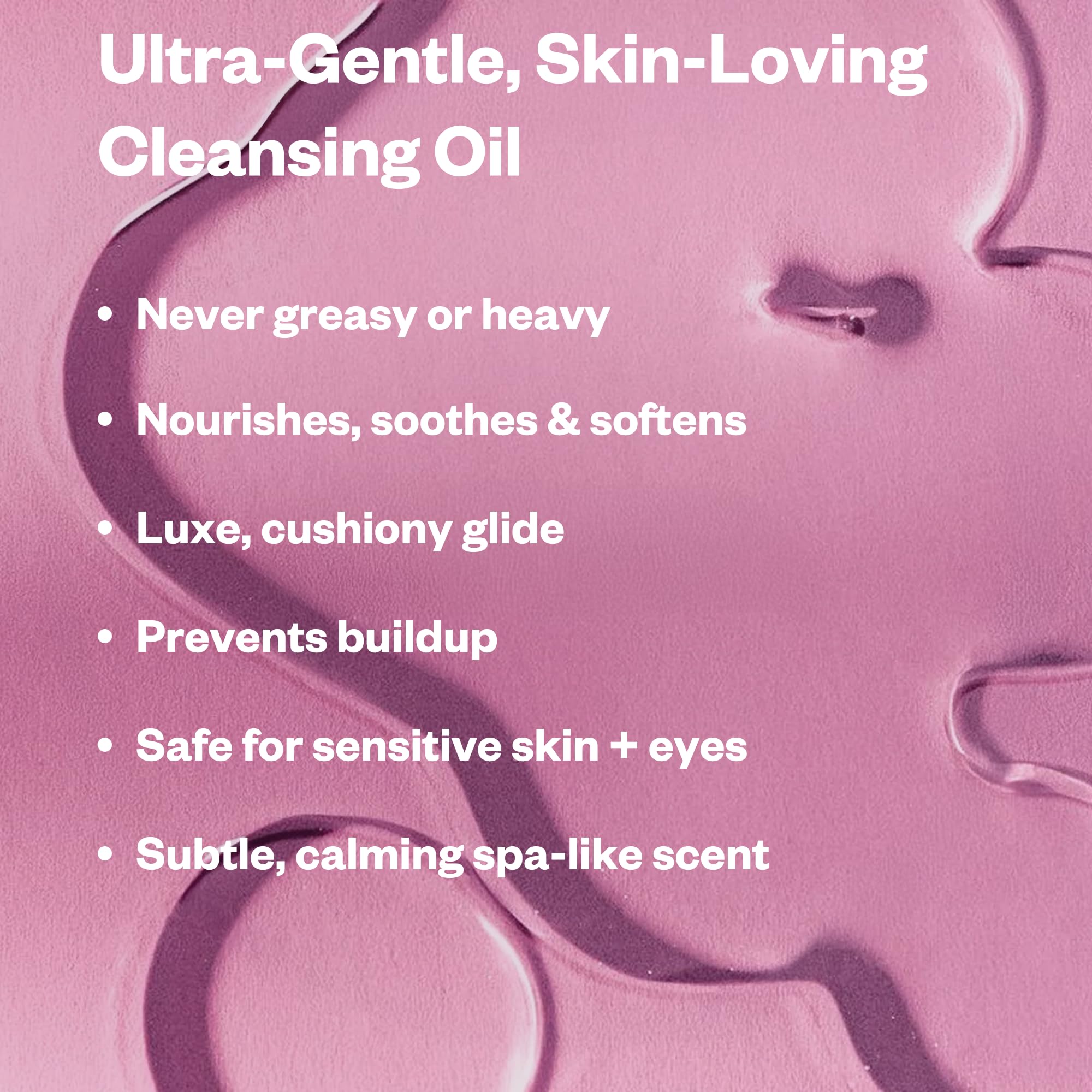 Kosas Plump + Juicy Cushiony Calm Botanical Cleansing Oil – Hydrating Makeup Remover for Sensitive Skin, Non-Greasy Oil Cleanser with Ceramides & Squalane for Soft, Soothed Skin - Maple Wellness Supplements