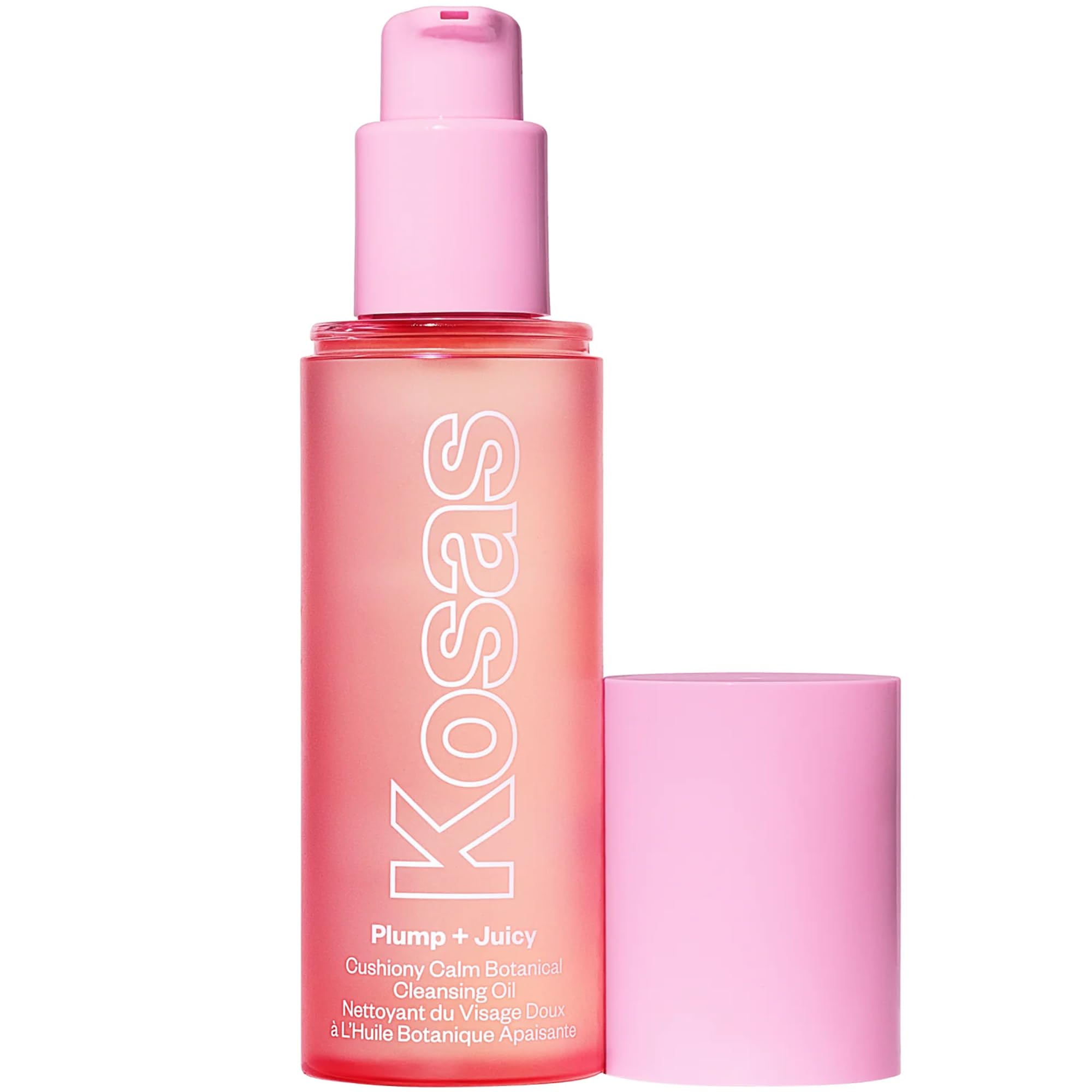 Kosas Plump + Juicy Cushiony Calm Botanical Cleansing Oil – Hydrating Makeup Remover for Sensitive Skin, Non-Greasy Oil Cleanser with Ceramides & Squalane for Soft, Soothed Skin - TrustMedUSA