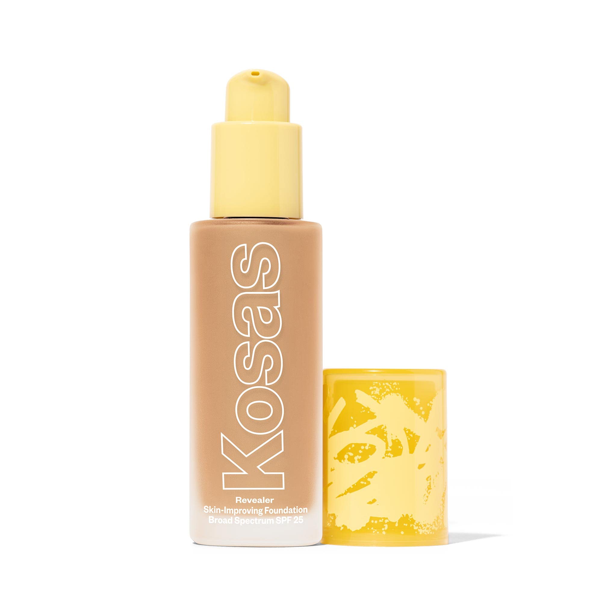 Kosas Revealer Liquid Foundation SPF 25 – Medium Buildable Coverage, Hydrating Natural Glow Finish, Light Medium Neutral 200 - TrustMedUSA