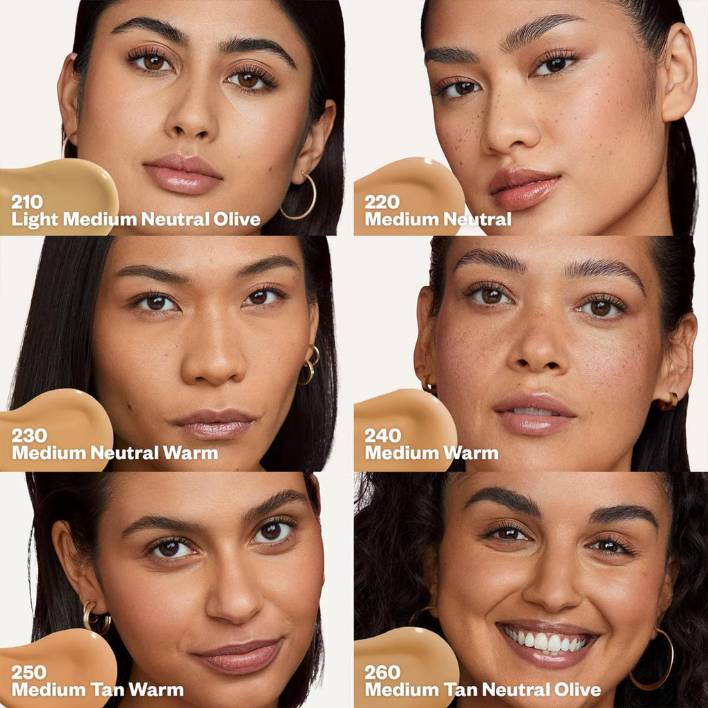 Kosas Revealer Liquid Foundation SPF 25 – Medium Buildable Coverage, Hydrating Natural Glow Finish, Medium Neutral 220 - TrustMedUSA