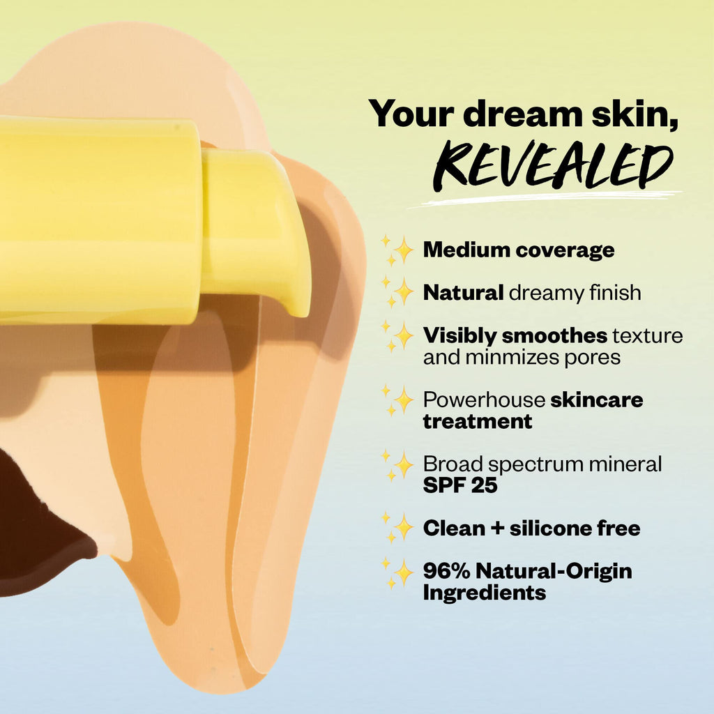 Kosas Revealer Liquid Foundation SPF 25 – Medium Buildable Coverage, Hydrating Natural Glow Finish, Medium Neutral 220 - TrustMedUSA
