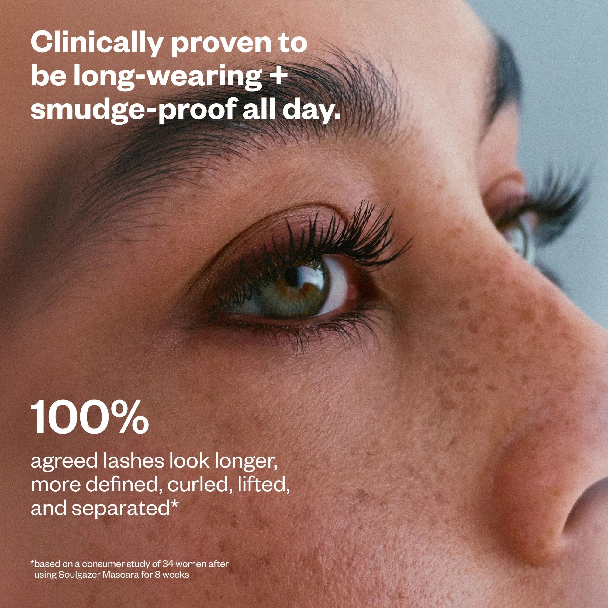 Kosas Soulgazer Lengthening + Lifting Peptide Mascara – Smudge-Proof, Clump-Free Mascara + Lash Serum 2-in-1 for Long, Defined Lashes – Curvilinear Molded Brush, Vegan, Sensitive-Eye Safe - TrustMedUSA