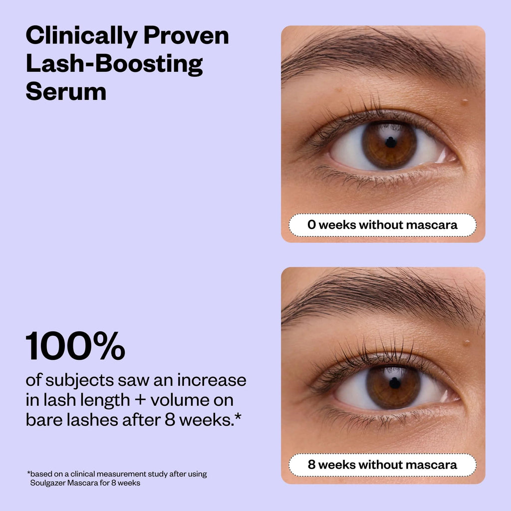 Kosas Soulgazer Lengthening + Lifting Peptide Mascara – Smudge-Proof, Clump-Free Mascara + Lash Serum 2-in-1 for Long, Defined Lashes – Curvilinear Molded Brush, Vegan, Sensitive-Eye Safe - TrustMedUSA