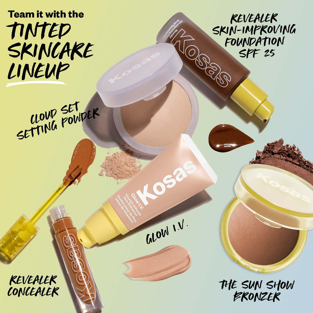 Kosas Sun Show Glowy Warmth Baked Bronzer - Contouring Powder for Cheekbones, Nose & Jawline - Enriched with Concentrated Fatty Acids - Talc-Free, Vegan & Hypoallergenic - Escape - TrustMedUSA