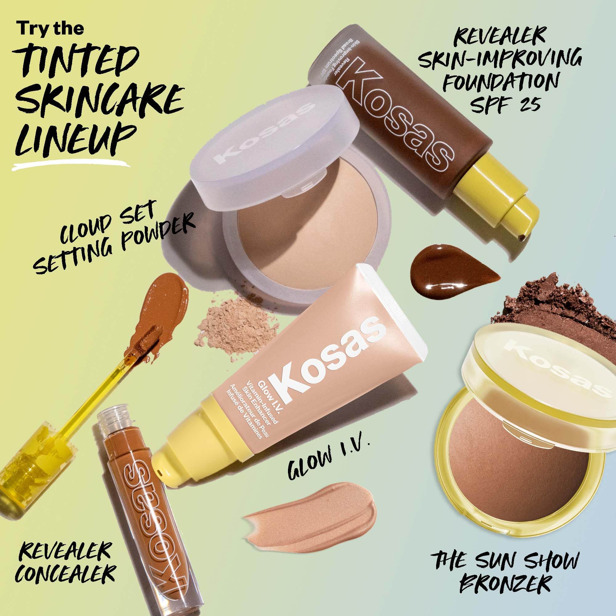 Kosas Sun Show Glowy Warmth Baked Bronzer - Contouring Powder for Cheekbones, Nose & Jawline - Enriched with Concentrated Fatty Acids - Talc-Free, Vegan & Hypoallergenic - Waves - TrustMedUSA