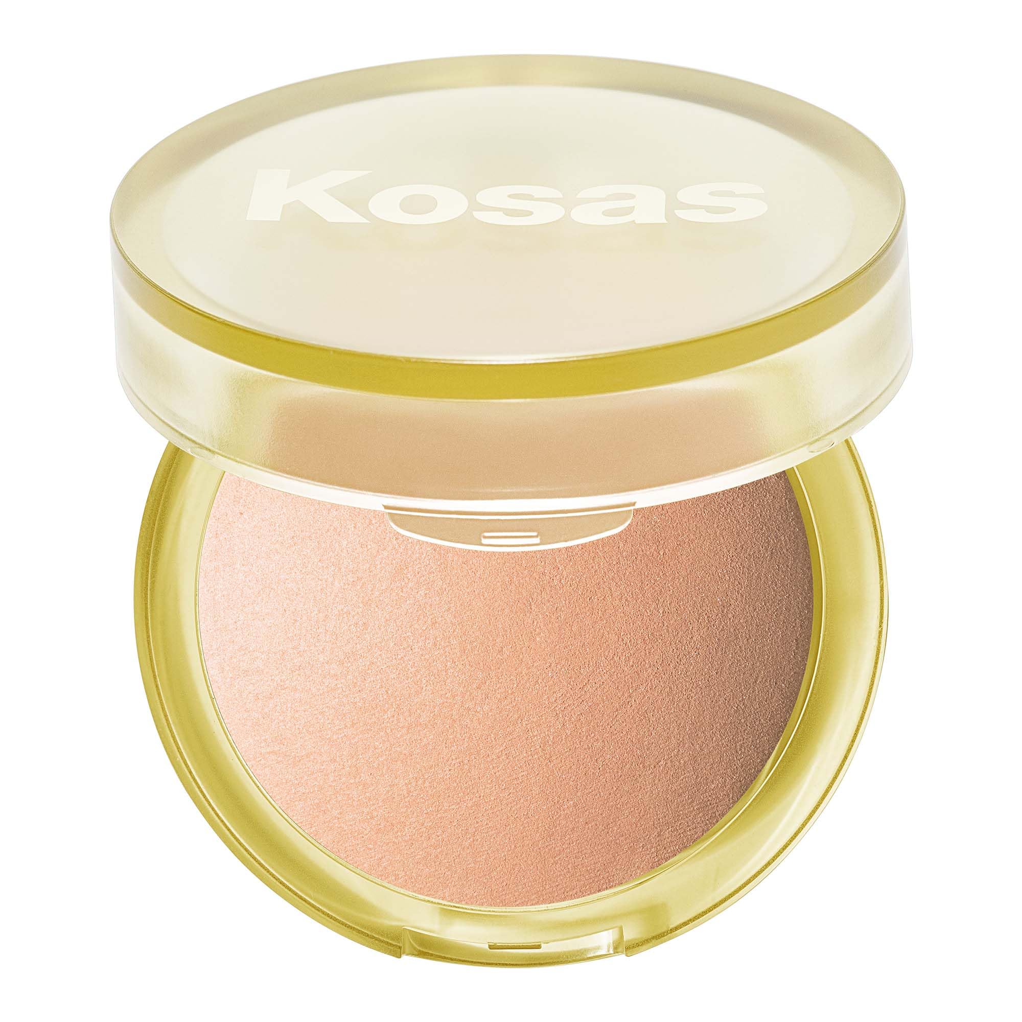 Kosas Sun Show Glowy Warmth Baked Bronzer - Contouring Powder for Cheekbones, Nose & Jawline - Enriched with Concentrated Fatty Acids - Talc-Free, Vegan & Hypoallergenic - Waves - TrustMedUSA